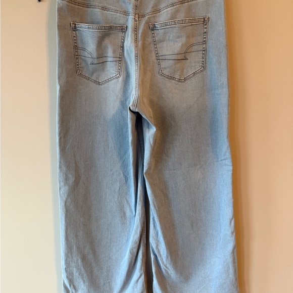 American Eagle Outfitters Curvy Super High Rise Baggy Wide Leg Jeans 16L - Picture 2 of 6
